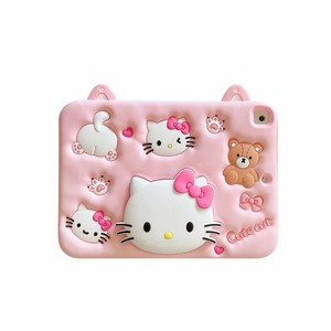 Cartoon Cute Kitty for Kulomi Holder Case Real Silicone 3D Shockproof Protection <strong>Cover</strong> for <strong>iPad</strong> Pro 10.<strong>2</strong> Air 9.7 Tablet OPP Bag - Product Image 6