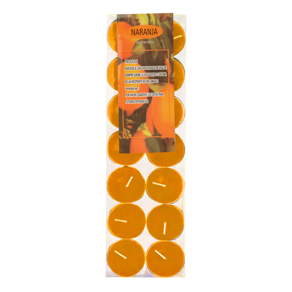 14 pièces-leom orange