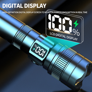 Xách tay USB sạc LED <span class=keywords><strong>Torch</strong></span> ánh sáng 1000 <span class=keywords><strong>Lumens</strong></span> nhôm và ABS cơ thể không thấm nước khẩn cấp đèn pin cho lặn - Product Image 3