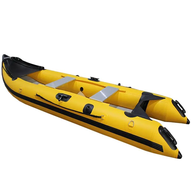 Barca da pesca in Kayak barca a remi gonfiabile in gomma Hypalon personalizzata in PVC con motore