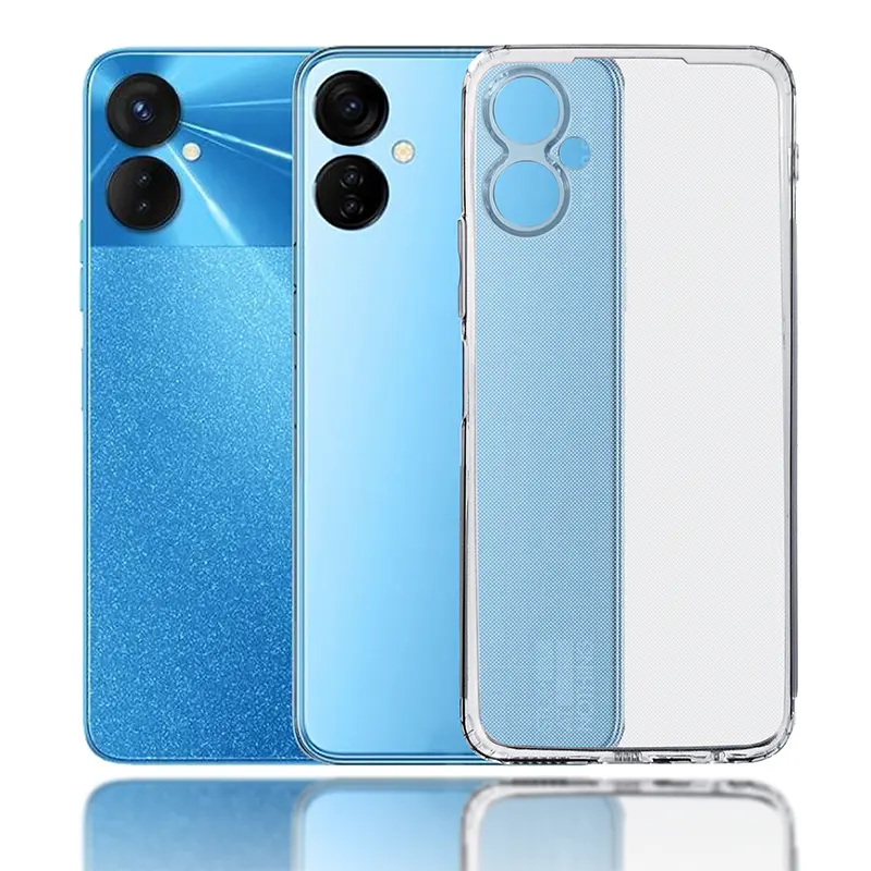 Fai da te design di lusso personalizzato Crystal Clear An-ti Cover posteriore antiurto per cellulare giallo per TECNO Spark 9 pro e KH7