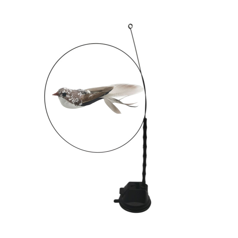 CW bird+suction cup +rod-brown