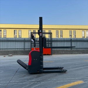 1.5 Ton Fully Electric Double Lift Stacker <strong>Crane</strong> Forged for Efficient <strong>Loading</strong> &amp; <strong>Unloading</strong> in Factories Workshops &amp; Warehouses