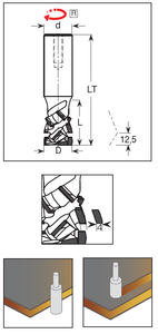Kim loại thế giới dp xoắn ốc <span class=keywords><strong>Router</strong></span> Bits-trục 45 độ cao lời khuyên trục góc thép cơ thể với sức đề kháng cơ học cao - Product Image 3