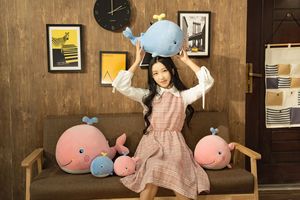 漫画動物クジラぬいぐるみぬいぐるみかわいいものソフトギフトクッション枕