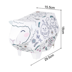 2022 Juguetes อัจฉริยะสีแกะกระดาษแข็งรุ่น STEM ของขวัญ Diy วาดเด็กศิลปะและหัตถกรรมของเล่น - Product Image 2