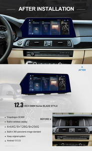 สไตล์ใหม่ ID8 UI Android 12หน้าจอนำทางมัลติมีเดียขนาด12.3นิ้วสำหรับ BMW 5 Series F10 F11จอแสดงผลแบบสัมผัส - Product Image 2