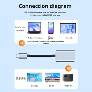 4K 60Hz Type C to HDTV-compatible Cable USB C to HD TV Display Adapter USB C to HDTV-compatible Converter for MacBook Laptop - Product Image 4