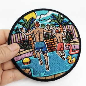 Chất lượng tốt tùy chỉnh thêu móc và vòng lặp vải các bản vá lỗi cho mũ - Product Image 1