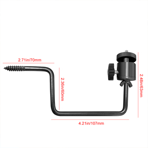 Trail Camera <strong>Mount</strong> Tree Bracket 1/4 Inch Screw Solar Panel Holder Hunting Camera Bracket Wildlife Camera Holder <strong>Mount</strong> Universal - Product Image 2