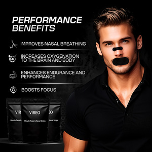 Vireo Latex-free Oil-proof Sweat-proof Nasal Tiras Evitar Ronco Soft Silk Mouth Tape para dormir - Product Image 3