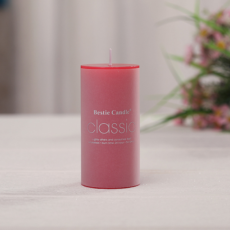Pink Beautiful Macaron Wax Tea Light Candle Green Favors Scent, Luxury Candle For Home Scent Gift Set