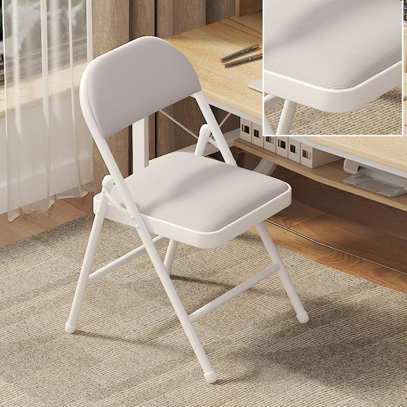 White support frame with gray mesh