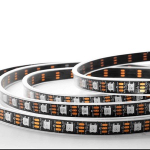 WS2812B 5 В 5050 Smart RGB светодиодные полосы 30 светодиодов 60 светодиодов 144 светодиодов адресуемые индивидуально смарт-пиксель с голосовым управлением медь - Product Image 4