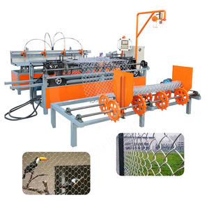 Máquina de fabricación de malla galvanizada de ciclón OCEAN, máquina de fabricación de red de hierro, máquina de cerca de eslabones de cadena completamente automática - Product Image 2