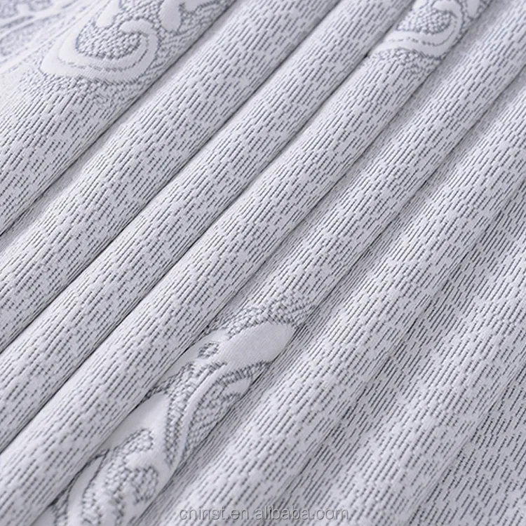 Custom Fabric Manufacturing 180gsm 90% Dty 10% Grey Polyester Knitted Mattress Fabric