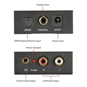 Xput <strong>Optical</strong> Coaxial Audio Converter Optic Fiber <strong>Digital</strong> <strong>to</strong> Analog Audio Toslink TV Converter Box With Audio Jack - Product Image 4