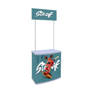 贸易展览会热卖展示柜台轻质定制面料促销抽样台 - Product Image 3