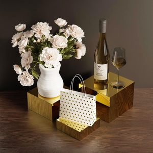 Modern Acrylic Buffet Food Dessert Stand Nesting <strong>Cube</strong> Risers 4mm Recyclable Foldable for Wedding Parties Catering <strong>Display</strong>