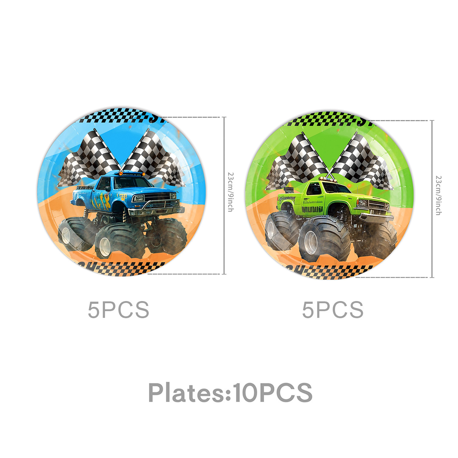 bleu 9 pouces * 10 pièces