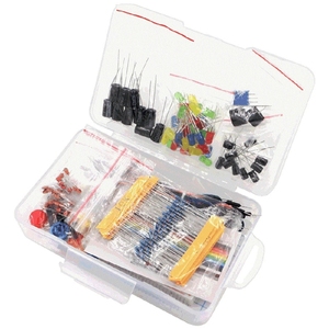 Kit di Starter Kit de resistencias per resistore Ar-du-ino/LED/condensatore/cavi ponticello/Kit resistore Breadboard con scatola per vendita al dettaglio - Product Image 1