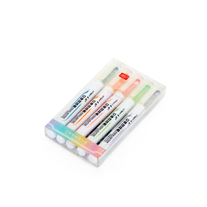 双色双线荧光笔多色荧光笔学生工作文具批发 - Product Image 2