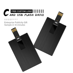 热卖金属名片形USB 2.0，带真实容量USB闪存驱动器16gb 32GB旋转拇指驱动器