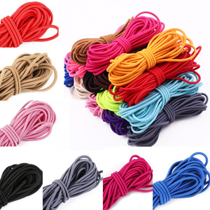 Cordón elástico de goma de nailon redondo de 2,5mm de alta calidad para bolsos, prendas, zapatos - Product Image 2