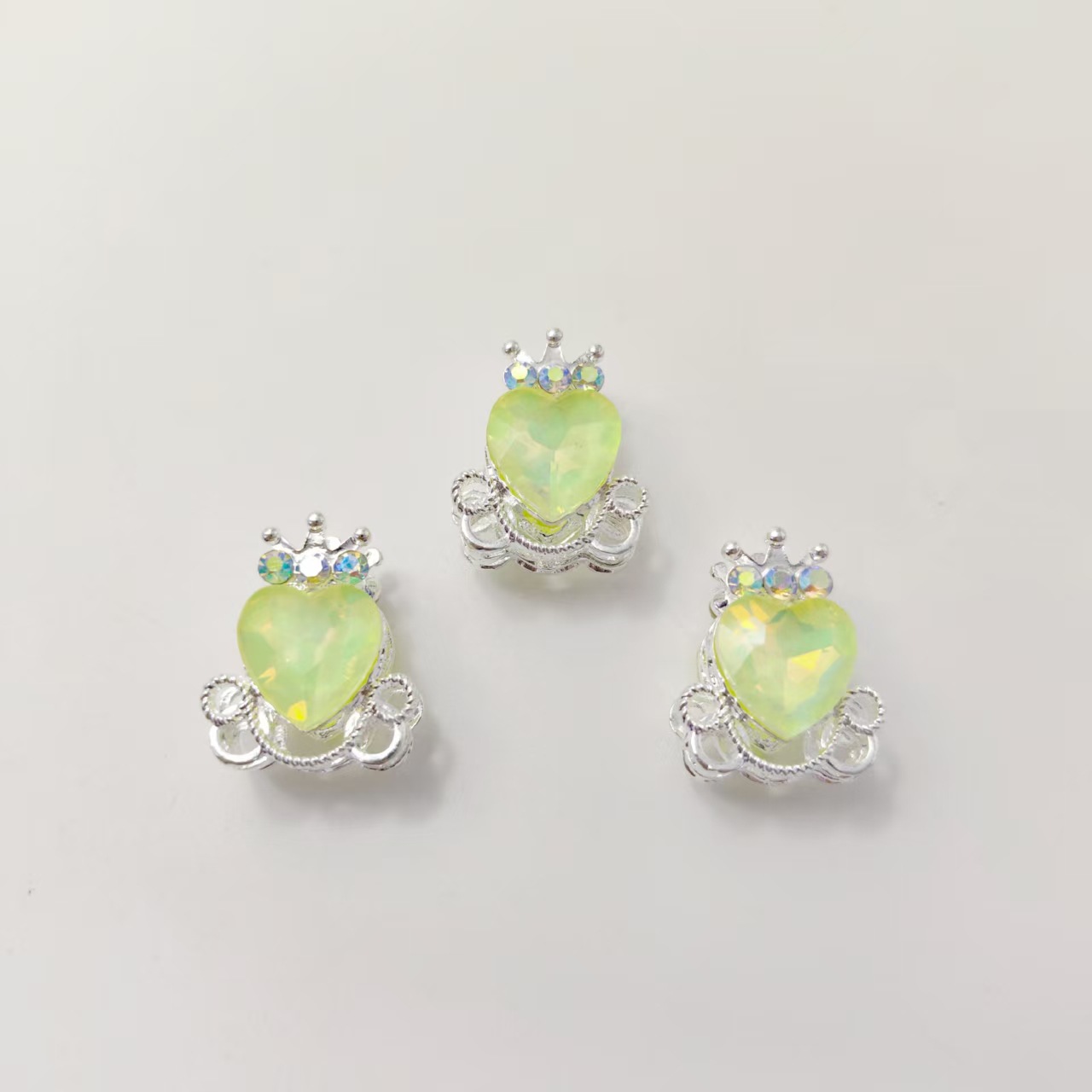 Diamant jaune moka plaqué argent
