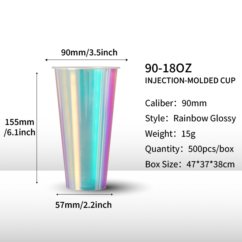 Film arc-en-ciel brillant de 18 oz