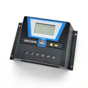 Controlador Solar PWM 20A 30A 60A 80A 12V/24V o 12V 24V 36V 48V, regulador de batería de litio de luz, Control de tiempo Dual y USB - Product Image 1