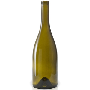 750ml Amber cam <span class=keywords><strong>Hock</strong></span> şişeleri yuvarlak şekil kahverengi yeşil renk cam boş şarap mantarlı şişeler stoper/vida metal kapak