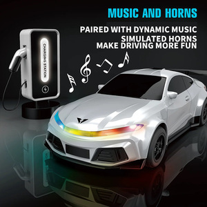 KYK 2025 New Remote Control <strong>Car</strong> 1:16 Sports <strong>Car</strong> with Charging Station Lifelike New Energy Electric Vehicle Model <strong>CAR</strong> TOY - Product Image 6