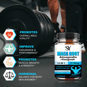 Oem Kopen Bulk Hoge Kwaliteit Maca Capsules Met Ashwagandha Ondersteunt Energie & Uithoudingsvermogen Booster Verhogen Uithoudingsvermogen Hormonale Balans - Product Image 3