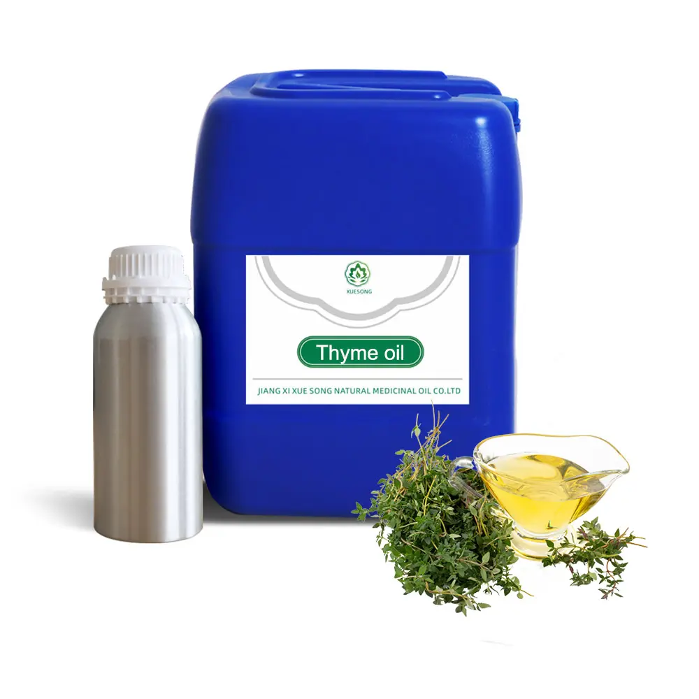 Factory wholesale bulk free sample Natural Plant Extract Thyme Essential Oil for Feed Additives organic food grade thyme oil