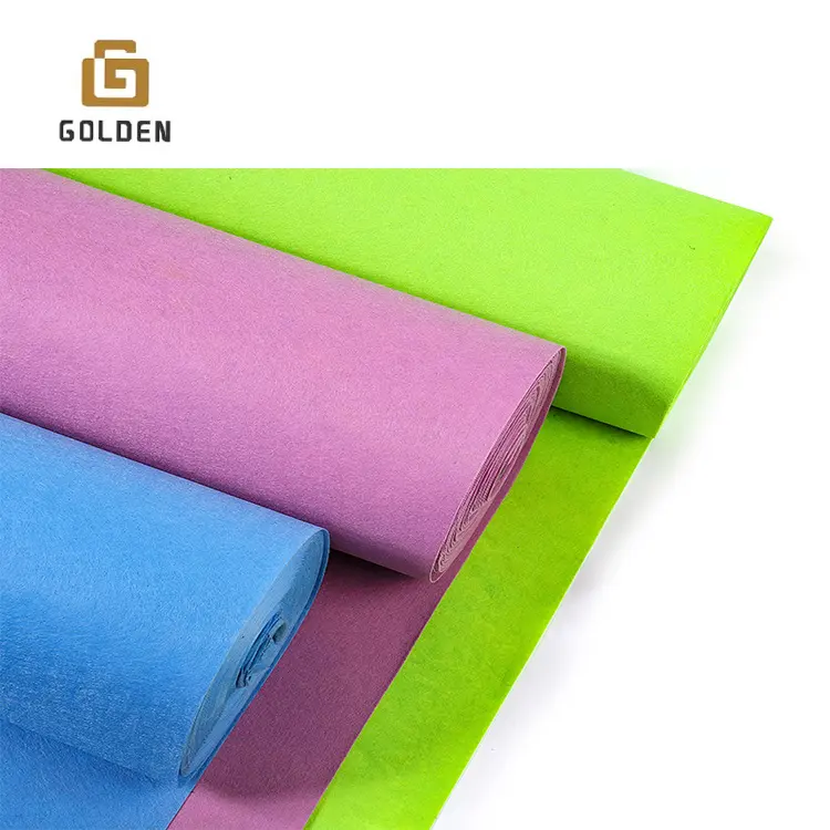 Nhà sản xuất 100% polyester kim đấm vải không dệt cảm thấy vải
