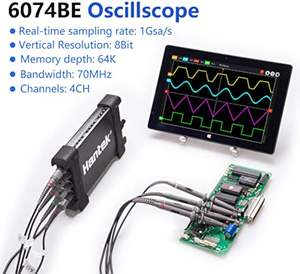 Aismartlink 70Mhz 1gsa/S 4ch Usb Virtuele Oscilloscoop Diagnostisch Hulpmiddel Hantek 6074be Digitale Oscilloscoop - Product Image 4