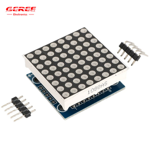 MAX7219 modulo Dot Matrix LED Display rosso 8*8 SCM modulo di interfaccia Driver 5V LED scheda di controllo IO Port Driver Kit DIY