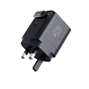 65W GAN Cargador PD de carga rápida 2 puertos 5V/3A Salida 9V/2A Entrada 3a/1.5a/2a/5a Corrientes de Salida 20W 60Hz para uso en computadora portátil Logo - Product Image 5