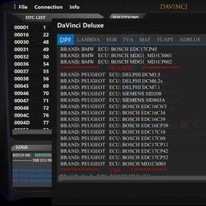 Software DaVinci Deluxe Edition relacionado con el moderno sistema anticontaminación DTC DPF EGR SCR TVA MAF 2024 última versión - Product Image 4