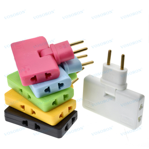 Rotate <strong>Plug</strong> <strong>Eu</strong> Converter One in Three 180 Degree Extension <strong>Plug</strong> <strong>Multi</strong> <strong>Plug</strong> Mini Slim Wireless Outlet <strong>Adapter</strong> Light Convenient - Product Image 1