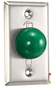 Supporto superficiale da 22mm di montaggio in metallo pulsante 4pin pulsante a fungo verde momentaneo interruttore a pulsante per il sistema di controllo della porta di uscita - Product Image 4