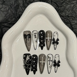 <strong>Diablo</strong> Butterfly Design Gothic Cross-Border Fingernails High Quality Pure Handmade Gothic Cross-Border Fingernails Factory - Product Image 6