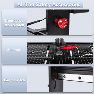 Máquina CNC totalmente metálica de 500W, enrutador CNC 3020, interruptores de límite de 3 ejes, parada de emergencia con Control fuera de línea para cortar madera acrílica - Product Image 5