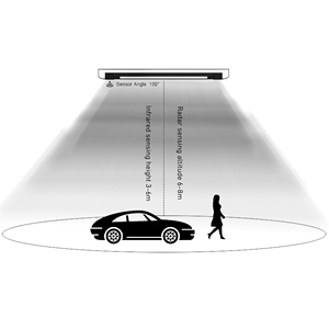 Ceiling Lighting 4Ft with Microwave Radar Motion Sensor CRI <strong>90</strong> 18W Microwave Smart <strong>T8</strong> <strong>LED</strong> Tube Light - Product Image 6