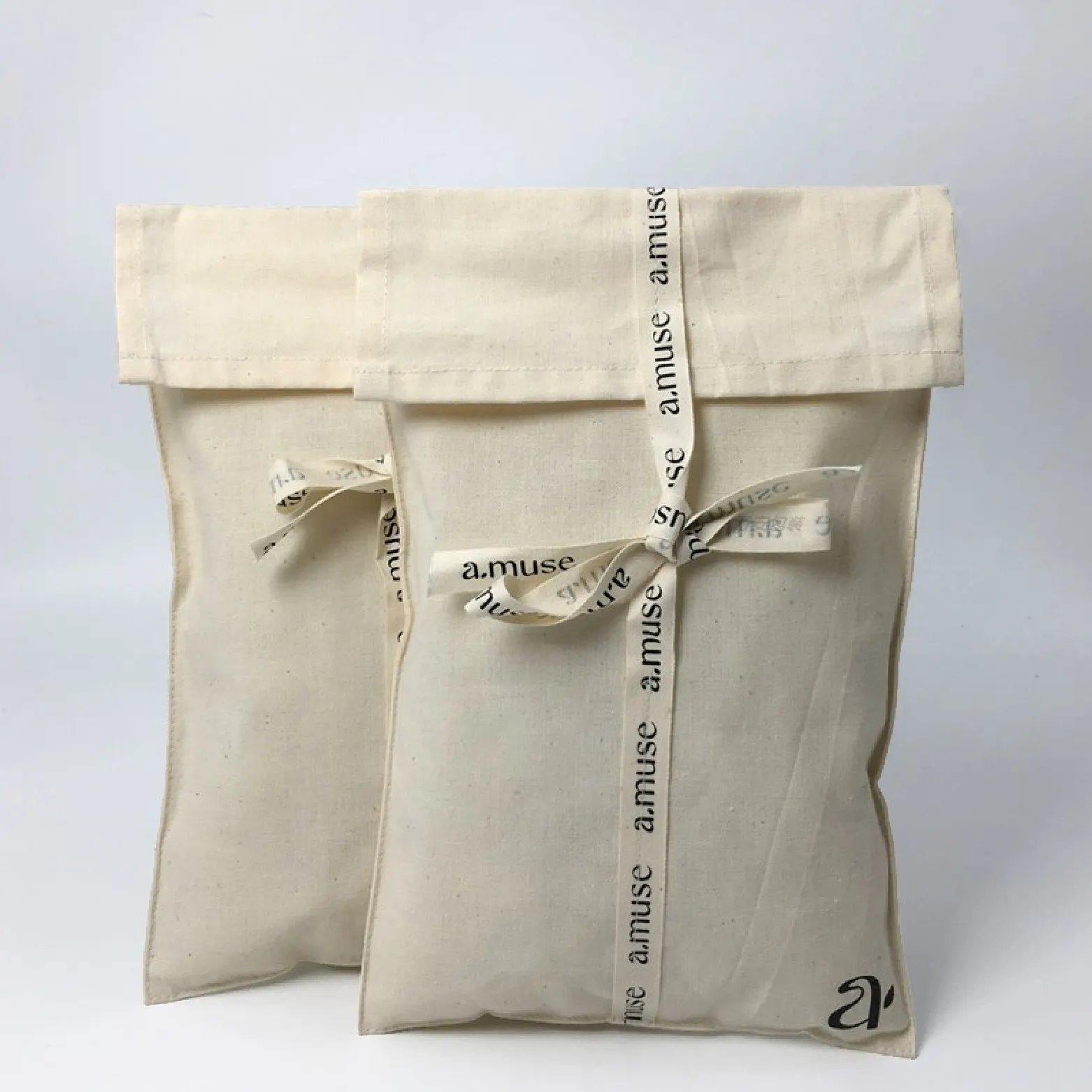 맞춤형 로고가있는 코튼 봉투 가방