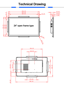 Pantalla táctil Tft Lcd, marco abierto de alto brillo, 23, 24, 27 pulgadas, pantalla táctil - Product Image 6