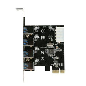 4-Port USB 3.0 PCI-E การ์ดขยาย PCI Express PCIE USB อะแดปเตอร์ฮับ3.0 4-พอร์ต USB 3 0 PCI E PCIe Express USB3.0เพิ่มในการ์ด - Product Image 5