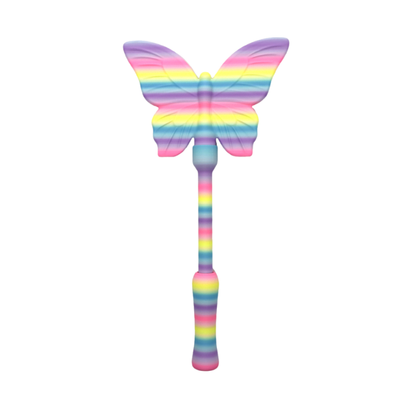 Rainbow colored butterfly