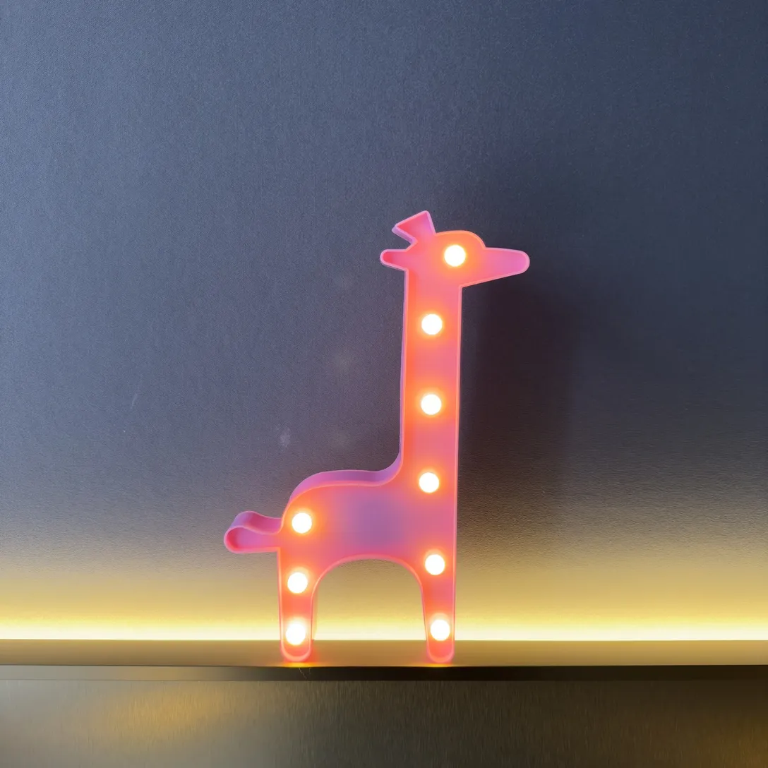 Lámpara LED 3D de Flamenco con Motivo de Piña, Cactus, Nube, Luz Romántica para Niños, Decoraciones Navideñas, Decoración del Hogar